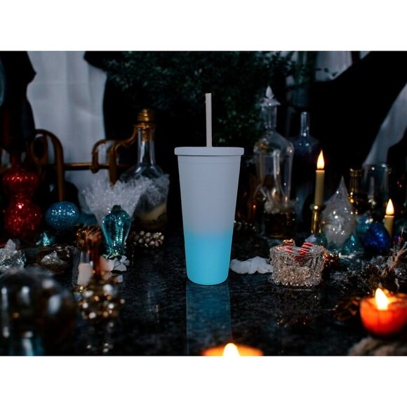 Celestial Design BPA-Free Plastic Tumbler with Straw 16 oz Color Changing - Picture 5 of 8